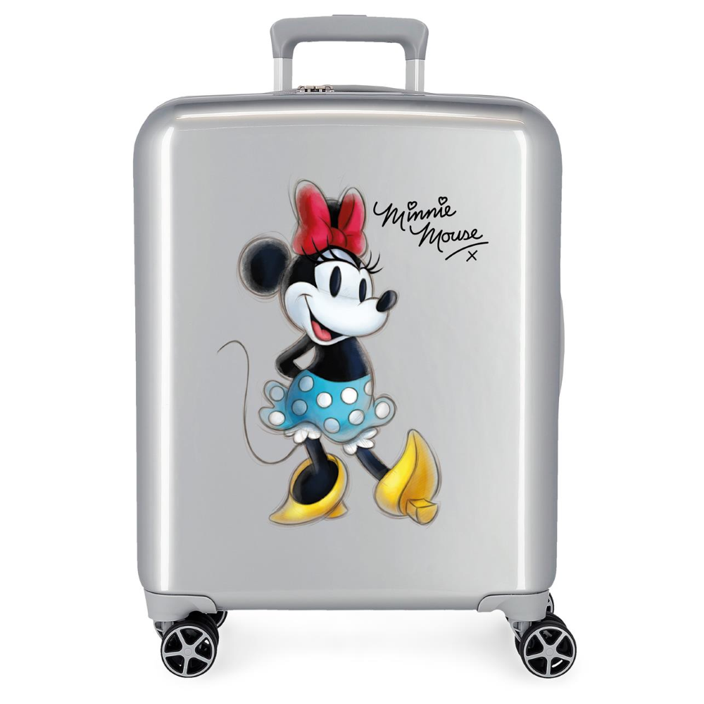 TROLLEY DA VIAGGIO MINNIE DISNEY 100° ANNIVERSARIO 55 CM VALIGIA IN ABS - 3649322