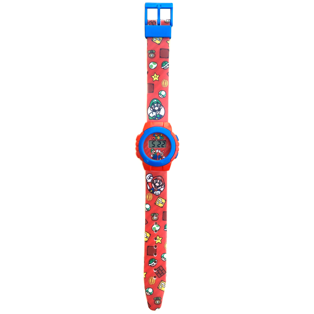 OROLOGIO DA POLSO DIGITALE SUPER MARIO IN CONFEZIONE SAGOMATA - GSM4234