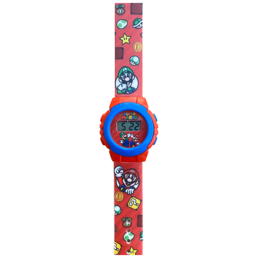 OROLOGIO DA POLSO DIGITALE SUPER MARIO IN CONFEZIONE SAGOMATA - GSM4234
