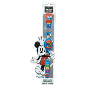OROLOGIO DA POLSO DIGITALE MICKEY MOUSE DISNEY TOPOLINO IN CONFEZIONE SAGOMATA - MK4164