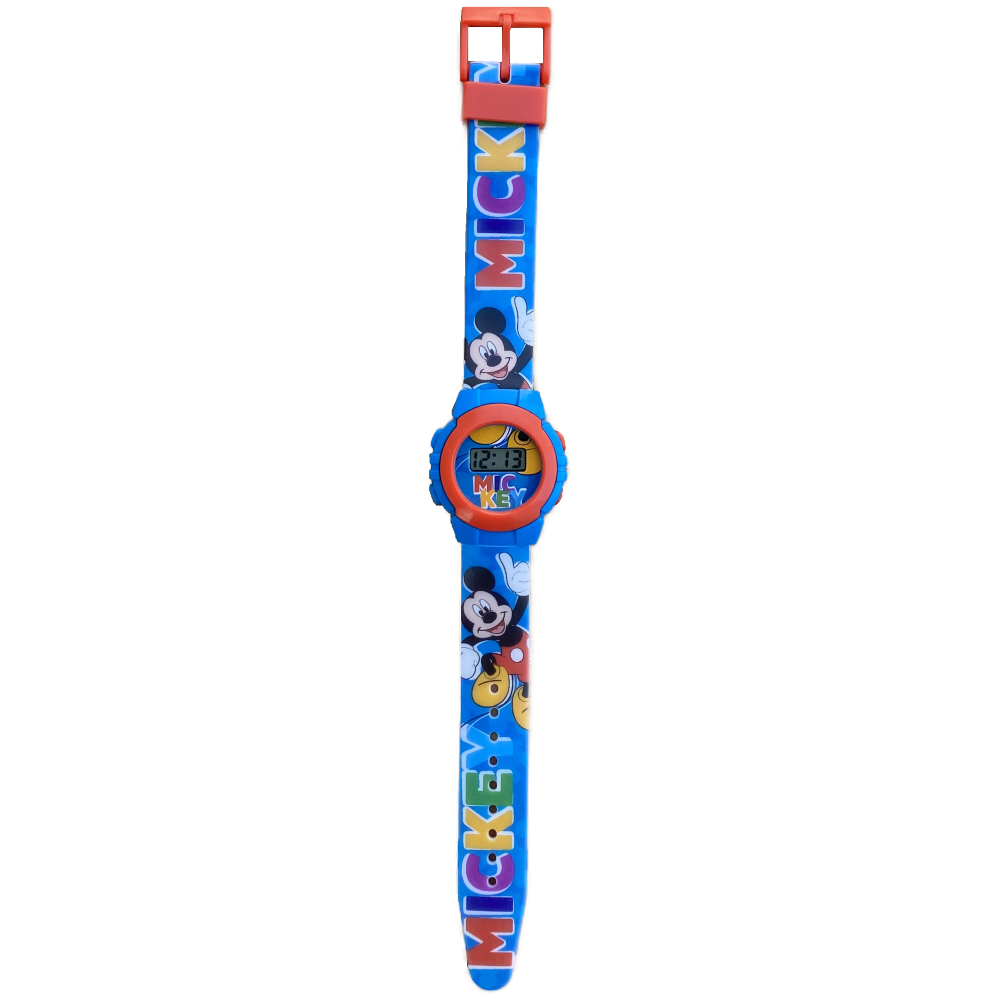 OROLOGIO DA POLSO DIGITALE MICKEY MOUSE DISNEY TOPOLINO IN CONFEZIONE SAGOMATA - MK4164