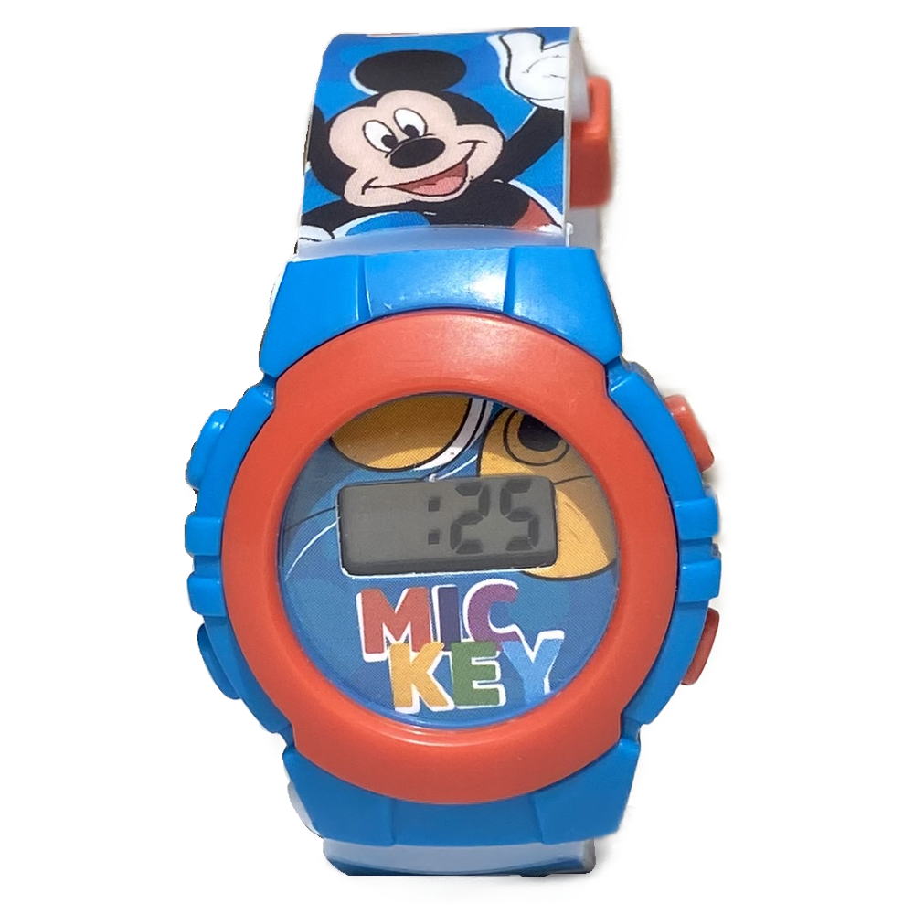 OROLOGIO DA POLSO DIGITALE MICKEY MOUSE DISNEY TOPOLINO IN CONFEZIONE SAGOMATA - MK4164
