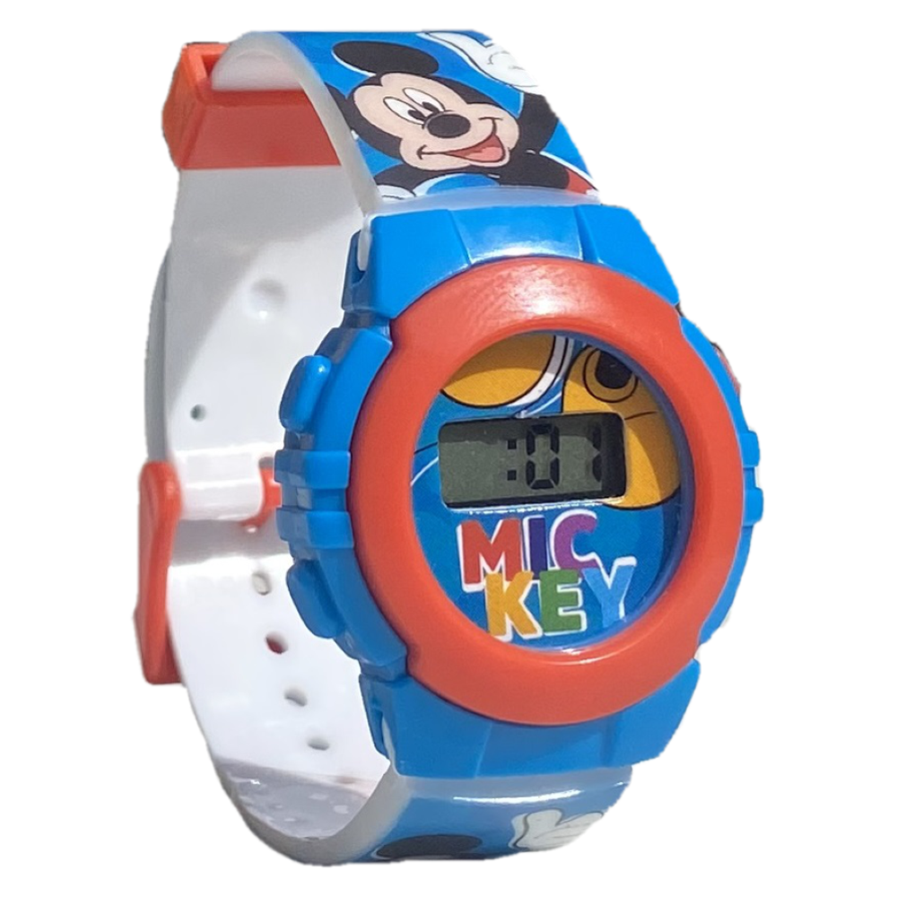 OROLOGIO DA POLSO DIGITALE MICKEY MOUSE DISNEY TOPOLINO IN CONFEZIONE SAGOMATA - MK4164