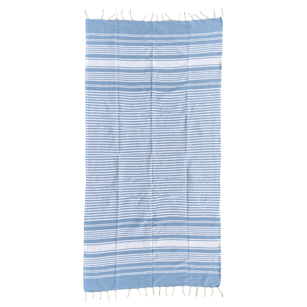 TELO FOUTA IN COTONE 90 X 180 CM MARE PISCINA CASA - 67.00525.99CELESTE