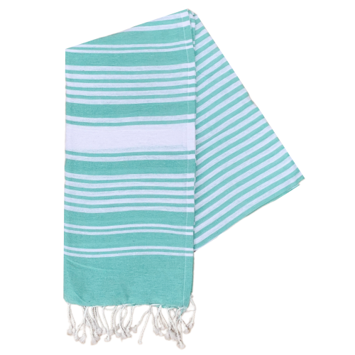 TELO FOUTA IN COTONE 90 X 180 CM MARE PISCINA CASA - 67.00525.99VERDEACQUA