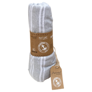TELO FOUTA IN COTONE 90 X 180 CM MARE PISCINA CASA - 67.00525.99GRIGIO