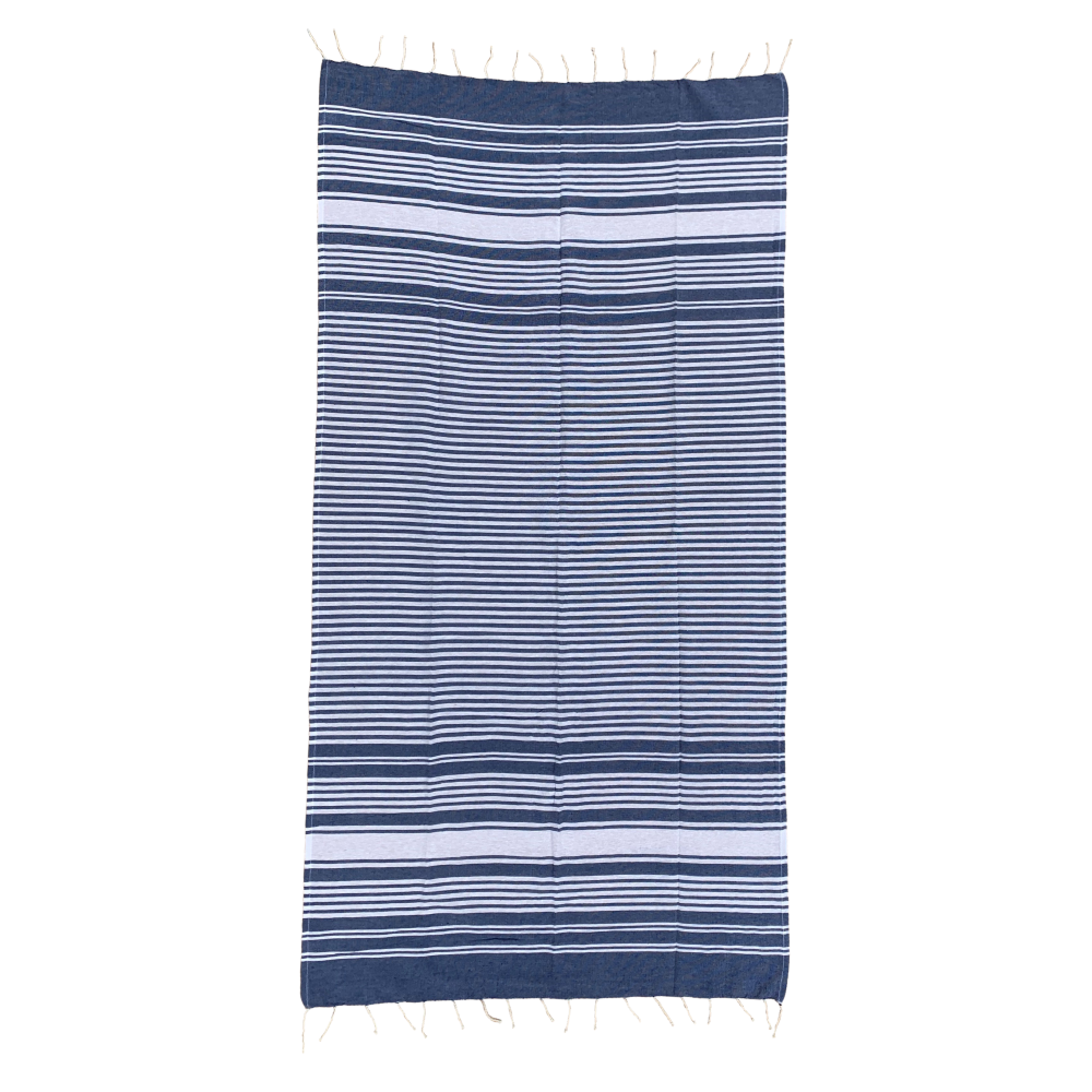 TELO FOUTA IN COTONE 90 X 180 CM MARE PISCINA CASA - 67.00525.99BLU