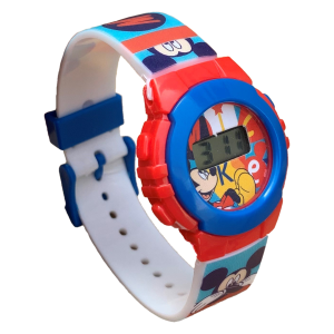 OROLOGIO DA POLSO DIGITALE MICKEY MOUSE DISNEY TOPOLINO IN CONFEZIONE SAGOMATA - WD22135