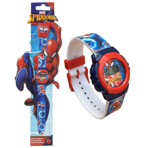 OROLOGIO DA POLSO DIGITALE SPIDERMAN MARVEL IN CONFEZIONE SAGOMATA - MV16048