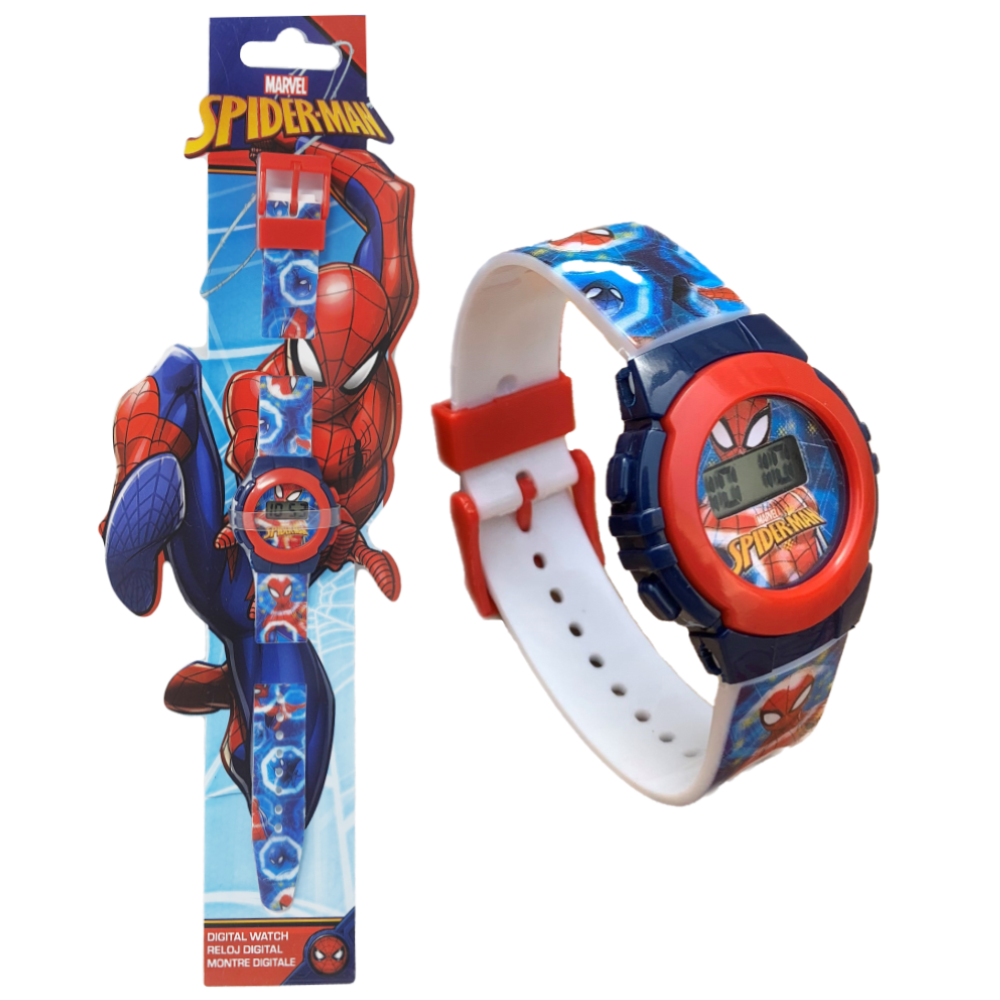 OROLOGIO DA POLSO DIGITALE SPIDERMAN MARVEL IN CONFEZIONE SAGOMATA - MV16048