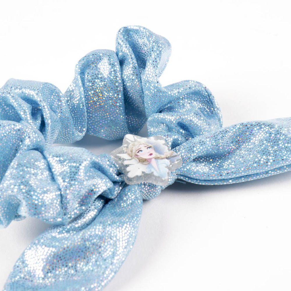 SET ACCESSORI CAPELLI 3 PEZZI FROZEN DISNEY 2 PINZE 1 SCRUNCHIES - 2461