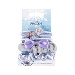 CODINI FROZEN DISNEY ELASTICI PER CAPELLI 6 PEZZI - 2458