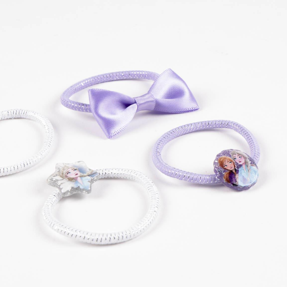 CODINI FROZEN DISNEY ELASTICI PER CAPELLI 6 PEZZI - 2458