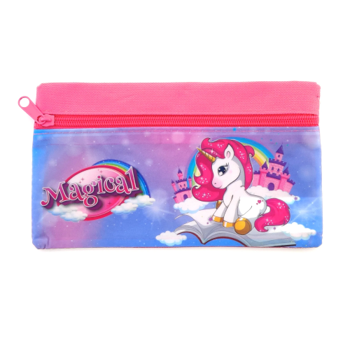 TOMBOLINO ASTUCCIO UNICORNO PORTACOLORI 21 X 11 CM - UNI0796