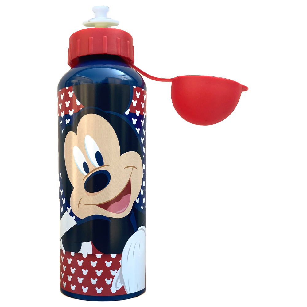 BORRACCIA IN ALLUMINIO MICKEY MOUSE DISNEY TOPOLINO CON BECCUCCIO E COPERCHIO 500 ML - D06397MC/R