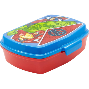 SET PRANZO AVENGERS MARVEL 2 PEZZI BORRACCIA 400 ML PORTAMERENDA - ST74173