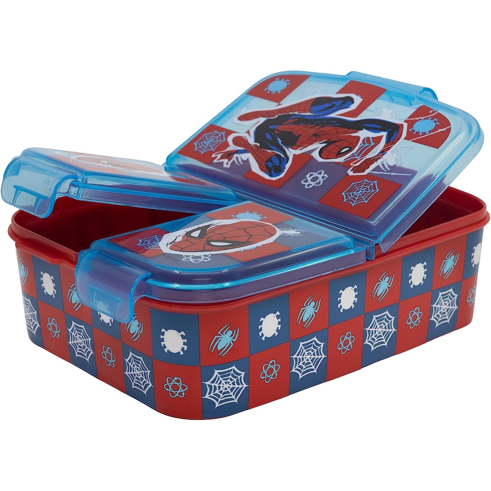 PORTAMERENDA MULTISCOMPARTO SPIDERMAN MARVEL PORTA PRANZO SCUOLA TEMPO LIBERO - 74720