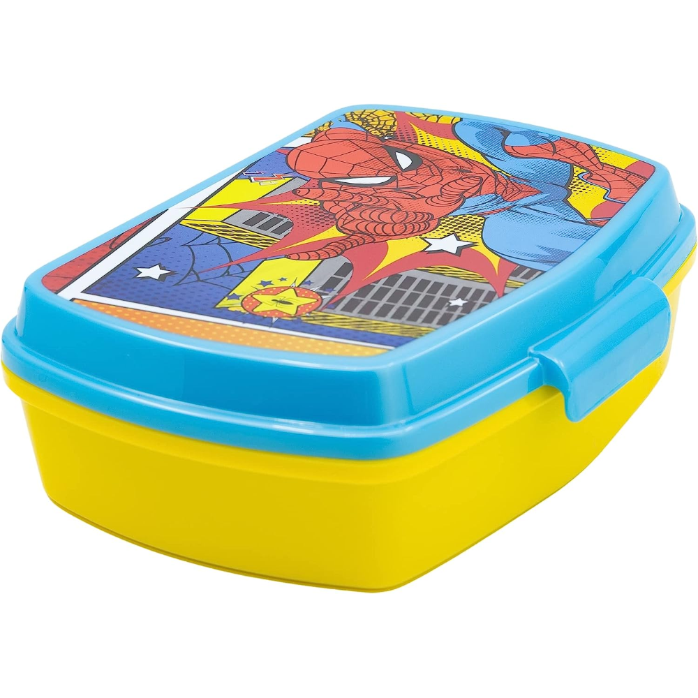 PORTAMERENDA SPIDERMAN MARVEL PORTA PRANZO SCUOLA TEMPO LIBERO CM 17X14X6 - 74774