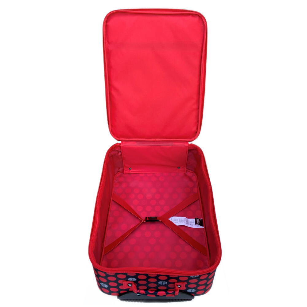 TROLLEY DA VIAGGIO MINNIE DISNEY VALIGIA IN TESSUTO SEMIRIGIDO MANICO ALLUNGABILE - D06902MC