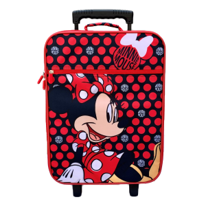 TROLLEY DA VIAGGIO MINNIE DISNEY VALIGIA IN TESSUTO SEMIRIGIDO MANICO ALLUNGABILE - D06902MC