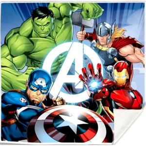 SET TOVAGLIETTE 2 PEZZI AVENGERS MARVEL ASCIUGAMANO MAGICHE IN TESSUTO CM. 30X30 - MV15744