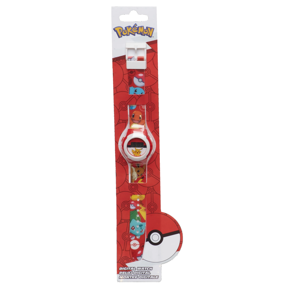 OROLOGIO DA POLSO DIGITALE POKÉMON PIKACHU IN CONFEZIONE SAGOMATA - POK4374