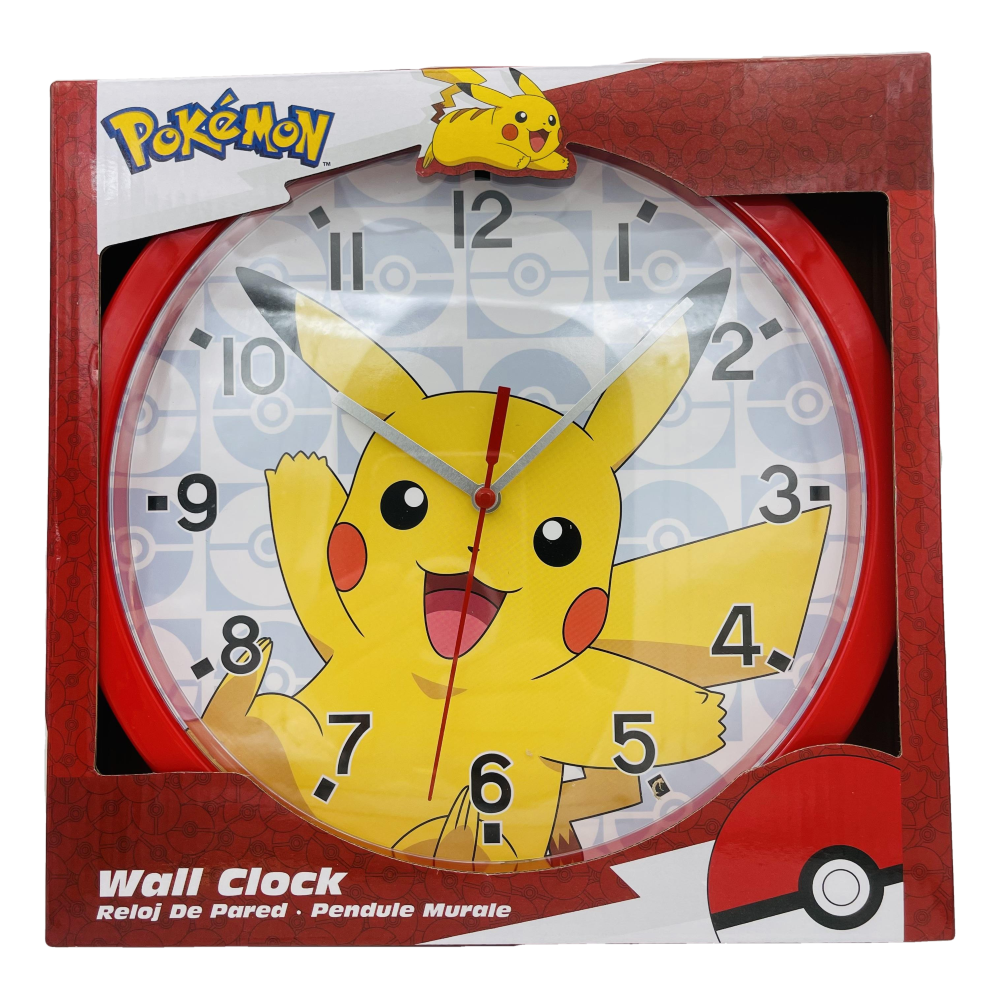 OROLOGIO PIKACHU POKÉMON DA PARETE DIAMETRO CM. 25 - POK3159