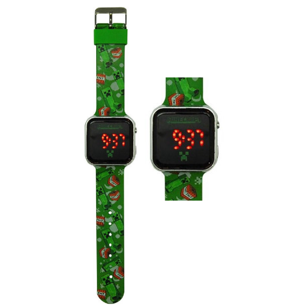 OROLOGIO A LED MINECRAFT DA POLSO DIGITALE - MIN4129