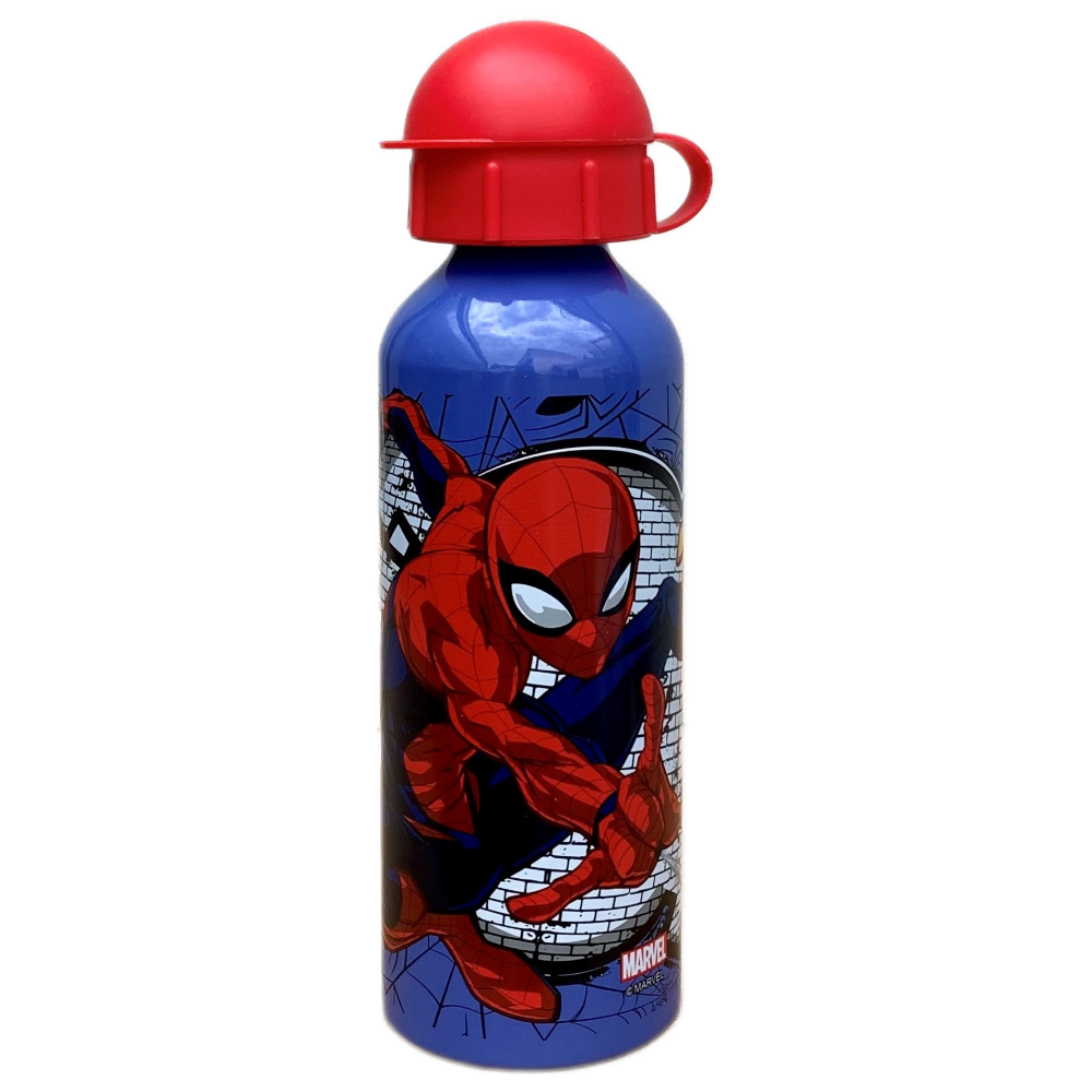 SET SPIDERMAN MARVEL BORRACCIA IN ALLUMINIO + PORTAMERENDA IN CONFEZIONE - 35358