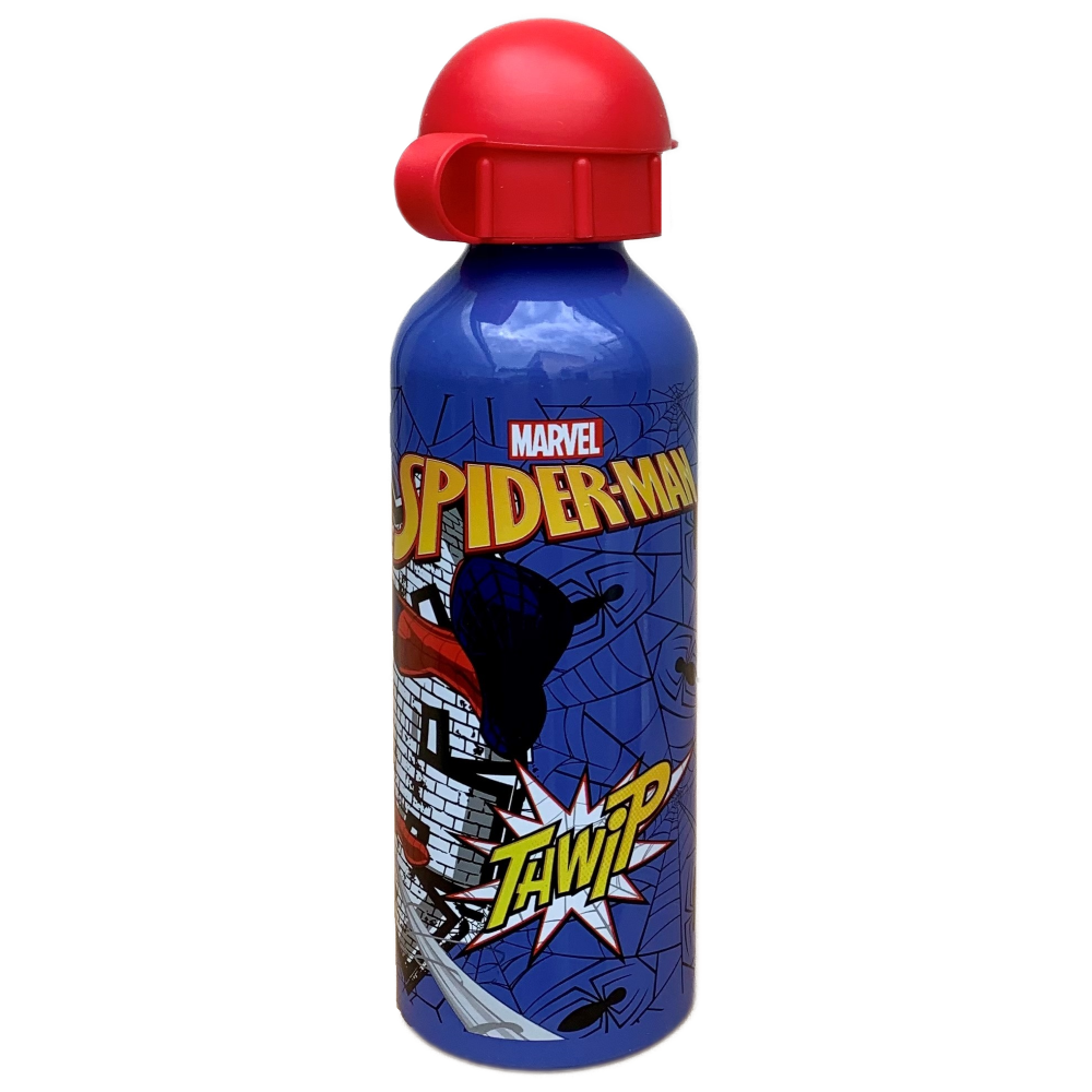 SET SPIDERMAN MARVEL BORRACCIA IN ALLUMINIO + PORTAMERENDA IN CONFEZIONE - 35358