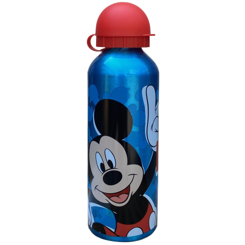 BORRACCIA IN ALLUMINIO MICKEY MOUSE DISNEY TOPOLINO CON BECCUCCIO E COPERCHIO 500 ML - MK30008/R