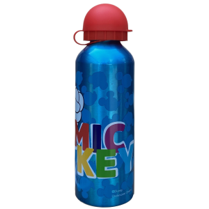 BORRACCIA IN ALLUMINIO MICKEY MOUSE DISNEY TOPOLINO CON BECCUCCIO E COPERCHIO 500 ML - MK30008/R