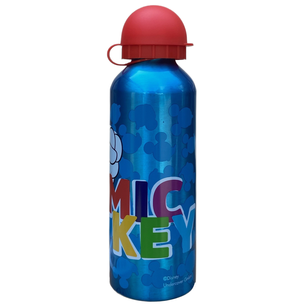 BORRACCIA IN ALLUMINIO MICKEY MOUSE DISNEY TOPOLINO CON BECCUCCIO E COPERCHIO 500 ML - MK30008/R