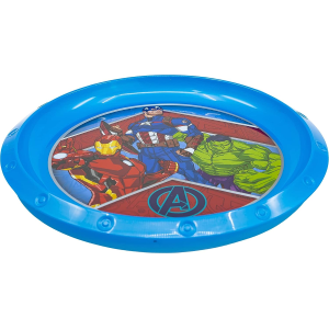 SET PAPPA 5 PEZZI AVENGERS MARVEL PIATTI BICCHIERE POSATE CONFEZIONE REGALO - ST74115