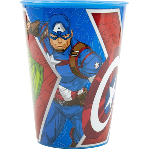 SET PAPPA 5 PEZZI AVENGERS MARVEL PIATTI BICCHIERE POSATE CONFEZIONE REGALO - ST74115
