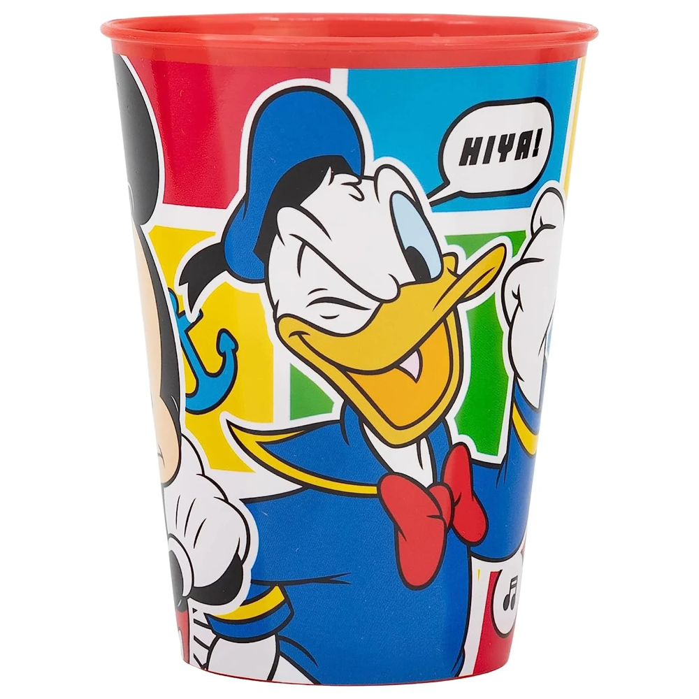SET PAPPA 5 PEZZI TOPOLINO DISNEY PIATTI BICCHIERE POSATE CONFEZIONE REGALO - ST74315