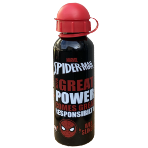 SET SPIDERMAN MARVEL BORRACCIA IN ALLUMINIO + PORTAMERENDA IN CONFEZIONE - 35357