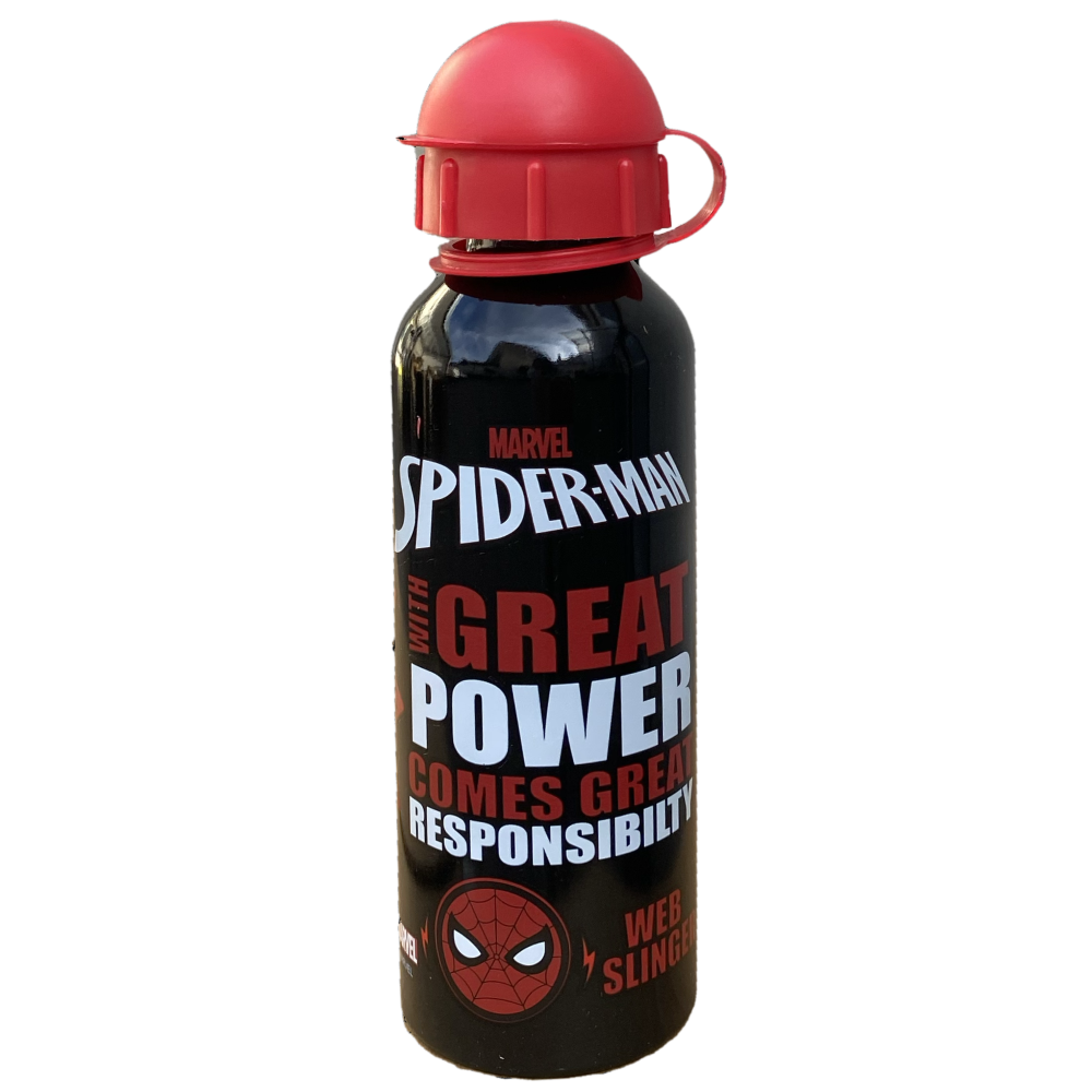 SET SPIDERMAN MARVEL BORRACCIA IN ALLUMINIO + PORTAMERENDA IN CONFEZIONE - 35357
