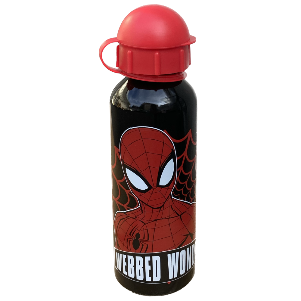 SET SPIDERMAN MARVEL BORRACCIA IN ALLUMINIO + PORTAMERENDA IN CONFEZIONE - 35357