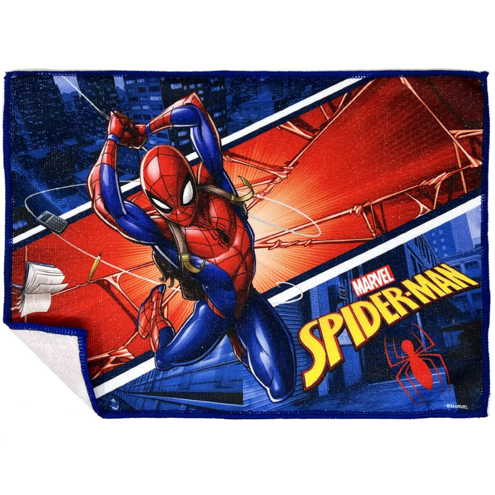 TOVAGLIETTA MAGICA SPIDERMAN MARVEL IN TESSUTO DA COLAZIONE PRANZO CM.40X30 - SP0864