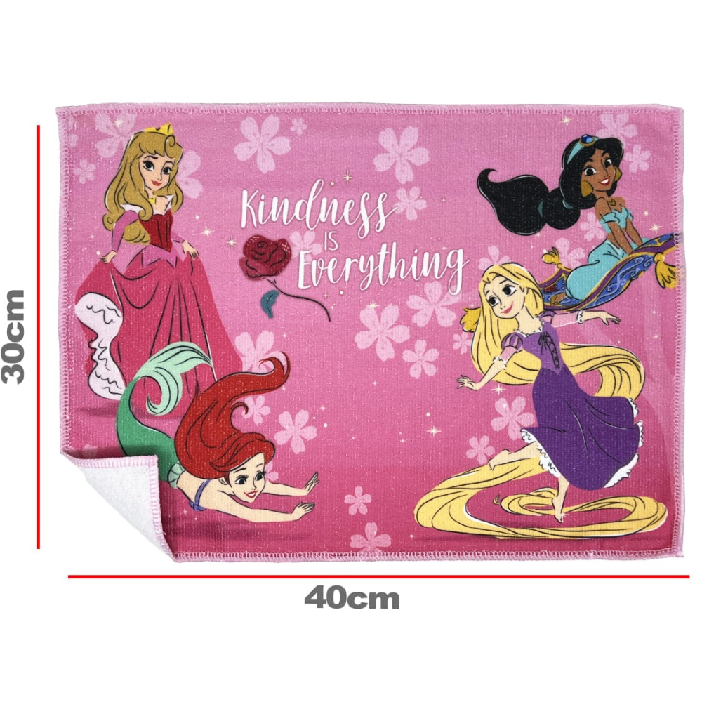 TOVAGLIETTA MAGICA PRINCIPESSE DISNEY IN TESSUTO DA COLAZIONE PRANZO CM.40X30 - PR0864