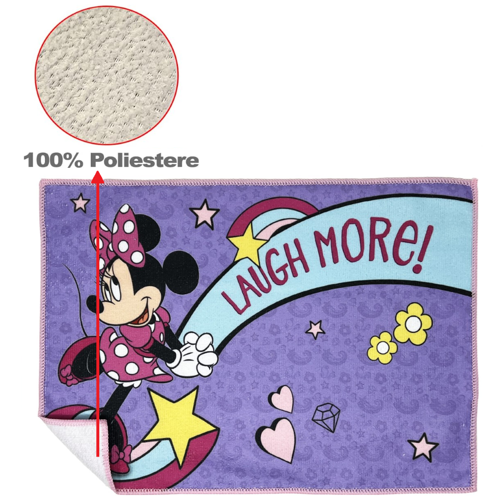 TOVAGLIETTA MAGICA MINNIE DISNEY IN TESSUTO DA COLAZIONE PRANZO CM.40X30 - MIN0864