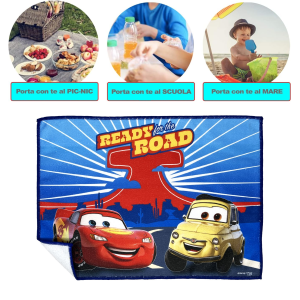TOVAGLIETTA MAGICA CARS DISNEY IN TESSUTO DA COLAZIONE PRANZO CM.40X30 - CA0864