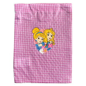 SET ASILO 3 PEZZI PRINCIPESSE DISNEY BAVETTA CON ELASTICO TOVAGLIETTA SACCA - PRI1002