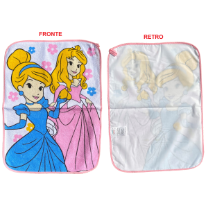 SET ASILO 3 PEZZI PRINCIPESSE DISNEY BAVETTA CON ELASTICO TOVAGLIETTA SACCA - PRI1002