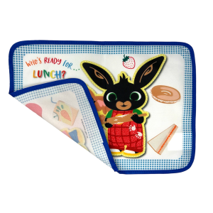 TOVAGLIETTA BING COLAZIONE SCUOLA IN POLIESTERE IMPERMEABILE CM. 40X30 - TV07BG