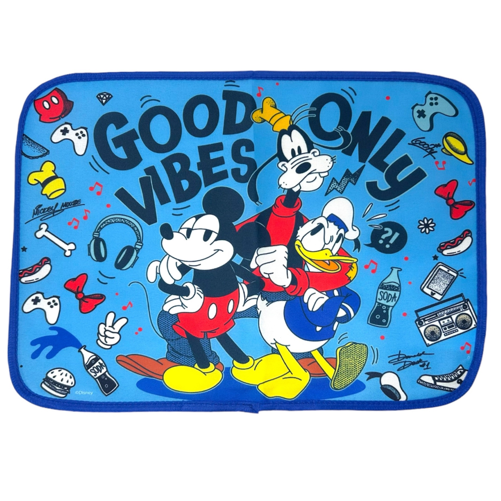 TOVAGLIETTA TOPOLINO DISNEY COLAZIONE SCUOLA IN POLIESTERE IMPERMEABILE CM. 40X30 - TV12MK