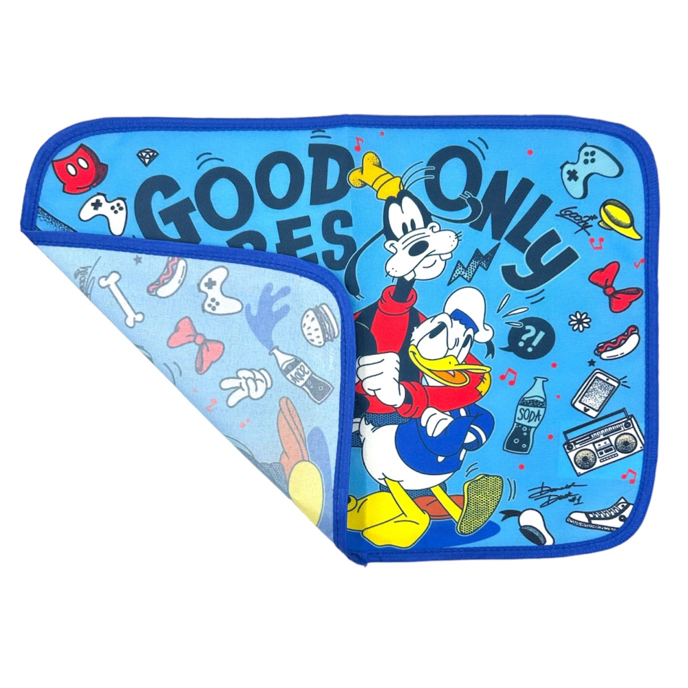 TOVAGLIETTA TOPOLINO DISNEY COLAZIONE SCUOLA IN POLIESTERE IMPERMEABILE CM. 40X30 - TV12MK