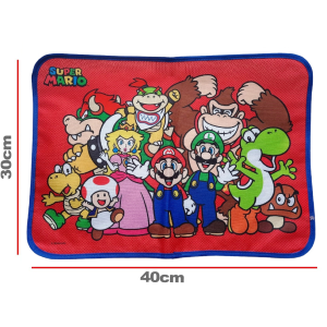 TOVAGLIETTA SUPER MARIO COLAZIONE SCUOLA IN POLIESTERE IMPERMEABILE CM. 40X30 - TV09SM