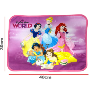 TOVAGLIETTA PRINCIPESSE DISNEY COLAZIONE SCUOLA IN POLIESTERE IMPERMEABILE CM. 40X30 - TV05PR